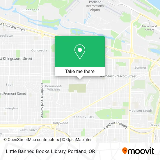Little Banned Books Library map
