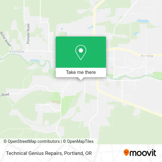 Technical Genius Repairs map