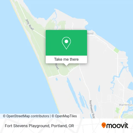 Fort Stevens Playground map