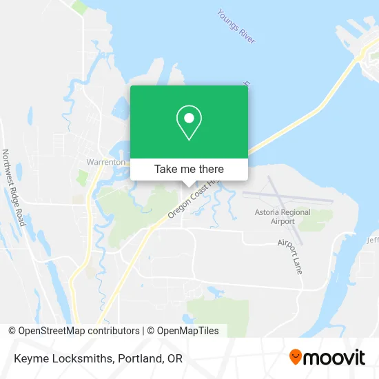 Keyme Locksmiths map