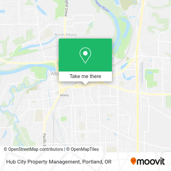 Hub City Property Management map