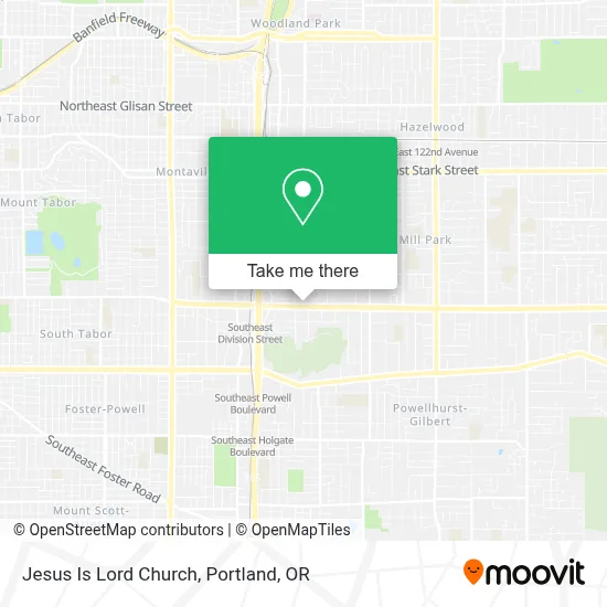 Jesus Is Lord Church map