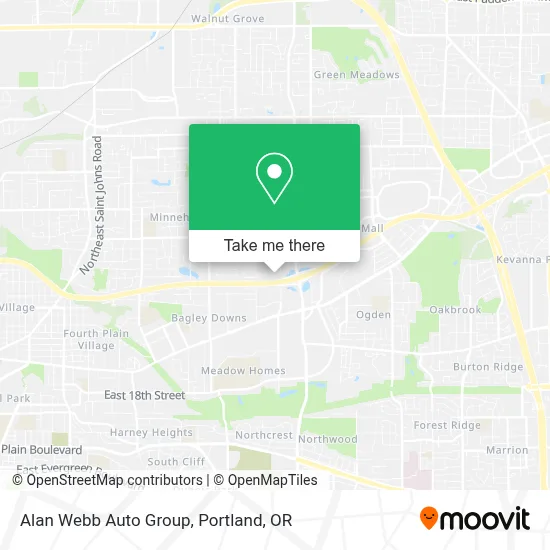 Alan Webb Auto Group map