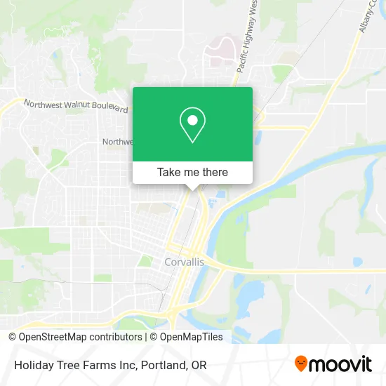 Holiday Tree Farms Inc map