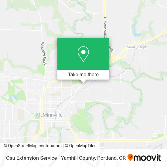 Osu Extension Service - Yamhill County map