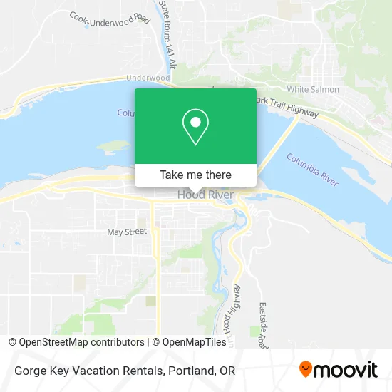 Gorge Key Vacation Rentals map
