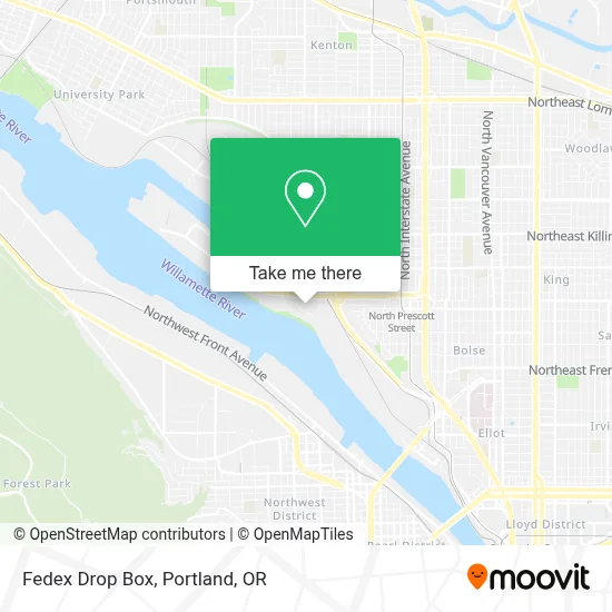 Fedex Drop Box map