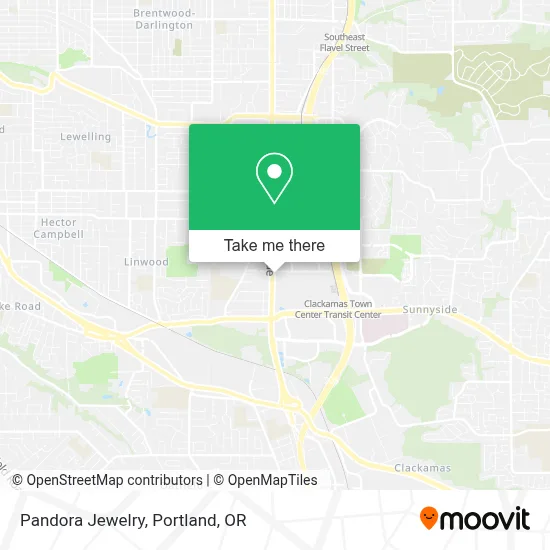 Pandora Jewelry map