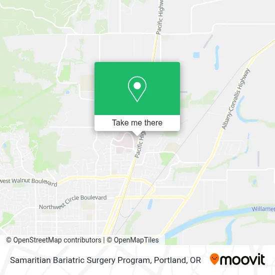 Samaritian Bariatric Surgery Program map