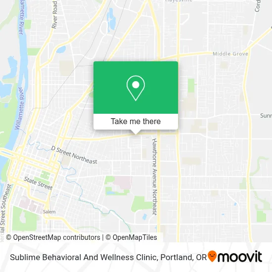 Sublime Behavioral And Wellness Clinic map