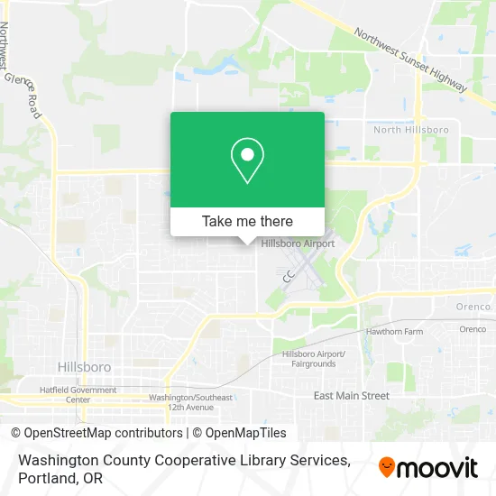 Washington County Cooperative Library Services map
