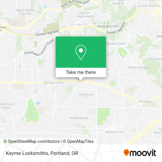 Keyme Locksmiths map