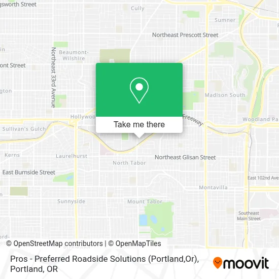 Pros - Preferred Roadside Solutions (Portland,Or) map