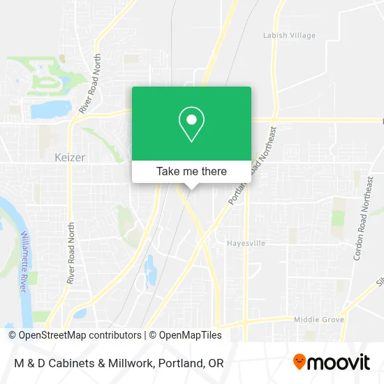 M & D Cabinets & Millwork map