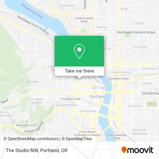 The Studio NW map