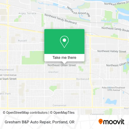 Gresham B&P Auto Repair map