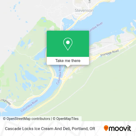 Cascade Locks Ice Cream And Deli map