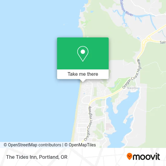 The Tides Inn map