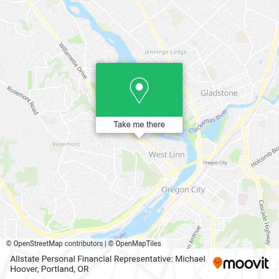 Allstate Personal Financial Representative: Michael Hoover map