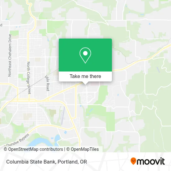 Columbia State Bank map