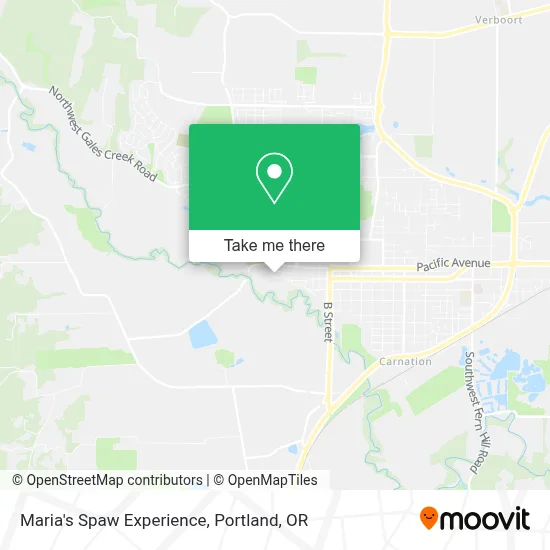 Maria's Spaw Experience map