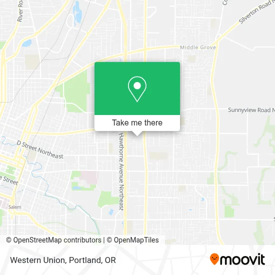 Western Union map