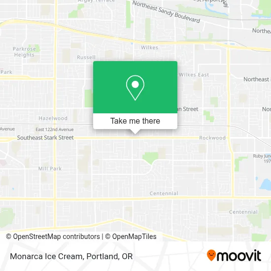 Monarca Ice Cream map