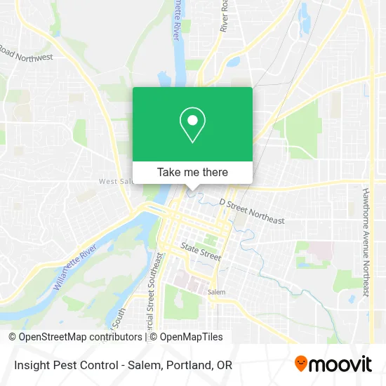 Insight Pest Control - Salem map