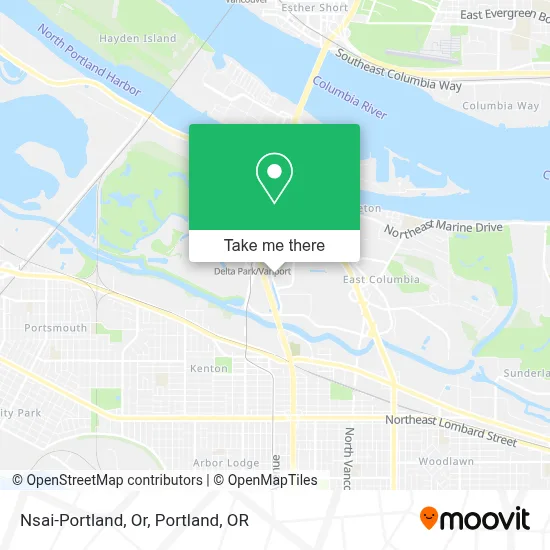 Nsai-Portland, Or map