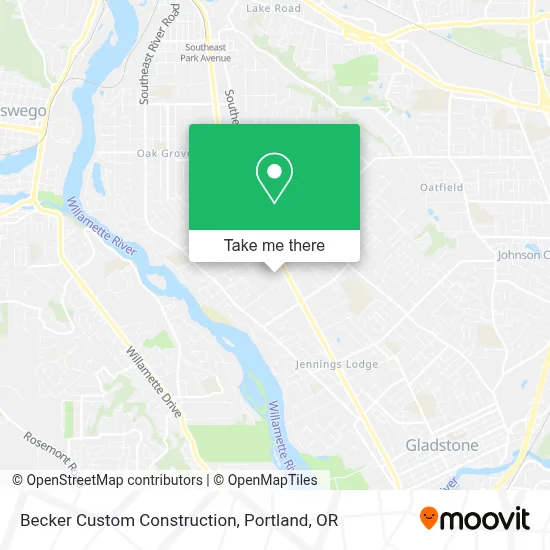 Becker Custom Construction map