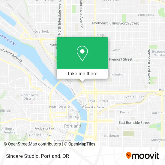 Sincere Studio map