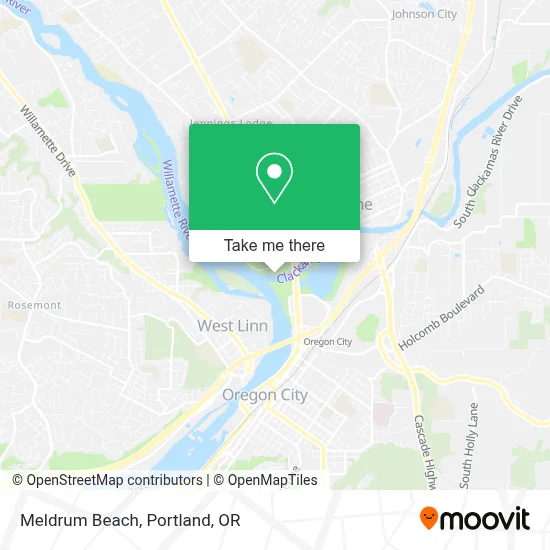Meldrum Beach map