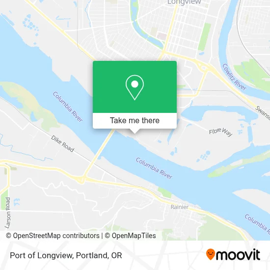 Port of Longview map