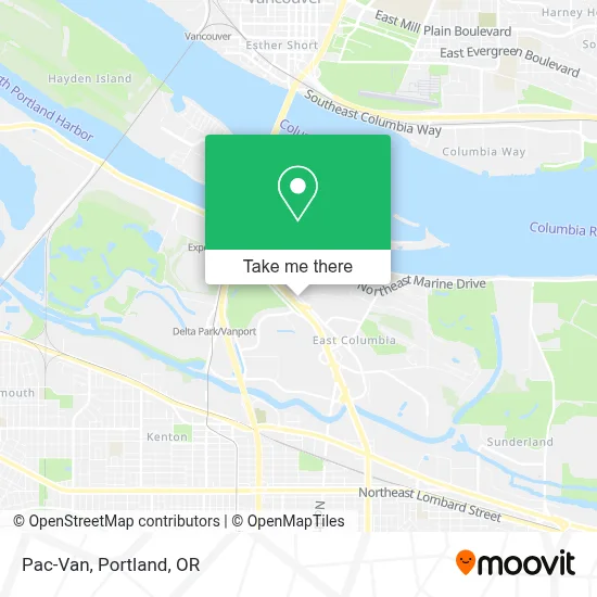 Pac-Van map