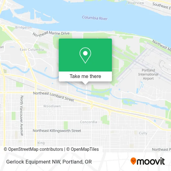 Gerlock Equipment NW map