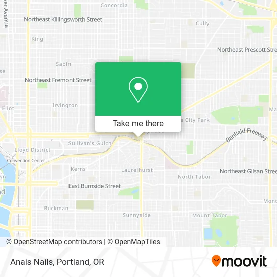 Anais Nails map