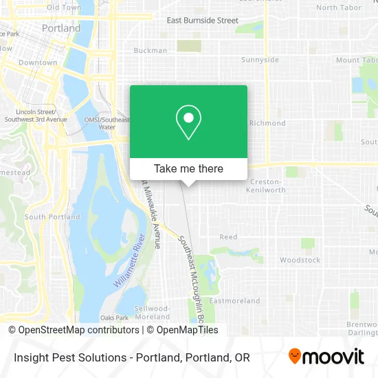 Insight Pest Solutions - Portland map