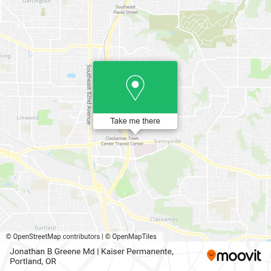 Jonathan B Greene Md | Kaiser Permanente map