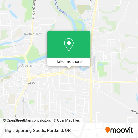 Big 5 Sporting Goods map