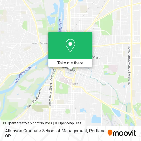 Atkinson Graduate School of Management map