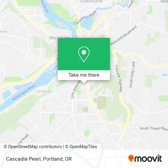 Cascadia Pearl map