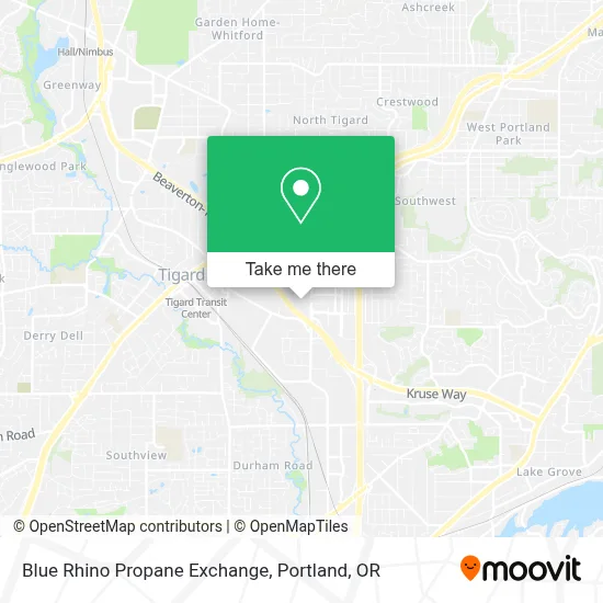 Blue Rhino Propane Exchange map