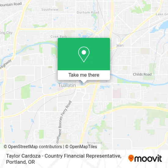 Taylor Cardoza - Country Financial Representative map