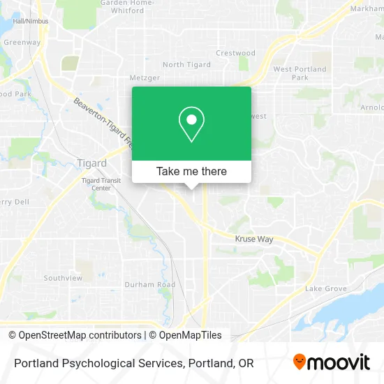 Portland Psychological Services map
