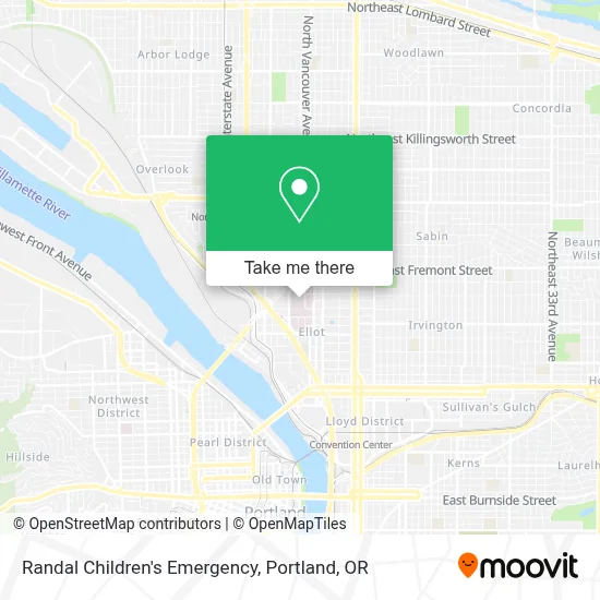 Randal Children's Emergency map