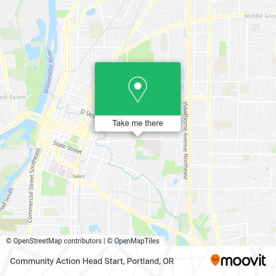 Community Action Head Start map