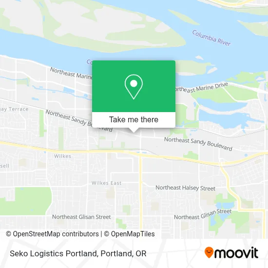 Seko Logistics Portland map