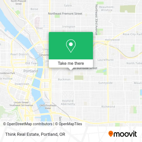 Think Real Estate map