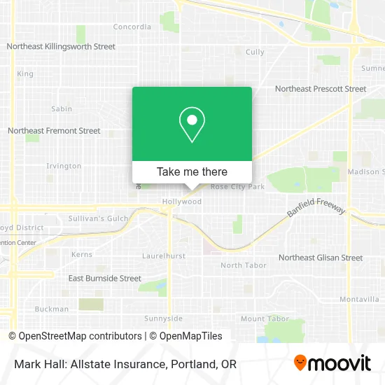 Mark Hall: Allstate Insurance map