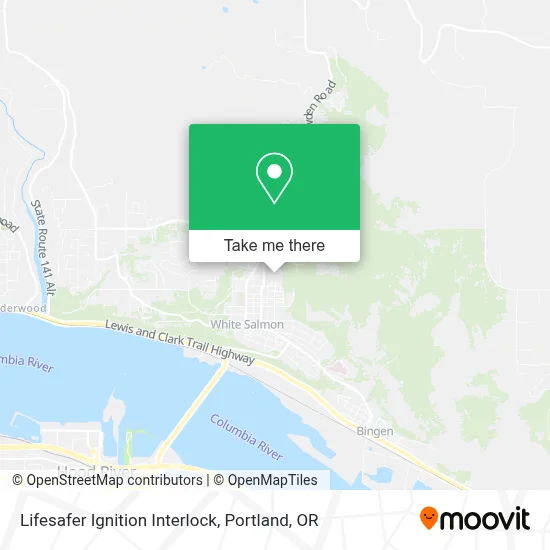 Lifesafer Ignition Interlock map